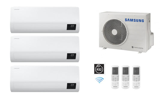 Klimatyzacja multi split Samsung j. zewnętrzna AJ068TXJ3KG/EU 6,8 kW + trzy j. wewnętrzne WIND-FREE Comfort AR09TXFCAWKN/EU 2,5 kW
