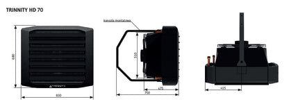 Wodna nagrzewnica powietrza TRINNITY HD 70