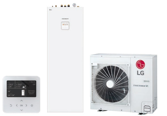 Pompa ciepła LG Therma V ze zintegrowanym zbiornikiem 9 kW HU091MR.U44 + HN0916T.NB1