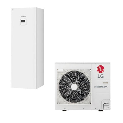 Pompa ciepła LG Therma V ze zintegrowanym zbiornikiem 9 kW HU091MR.U44 + HN0916T.NB1